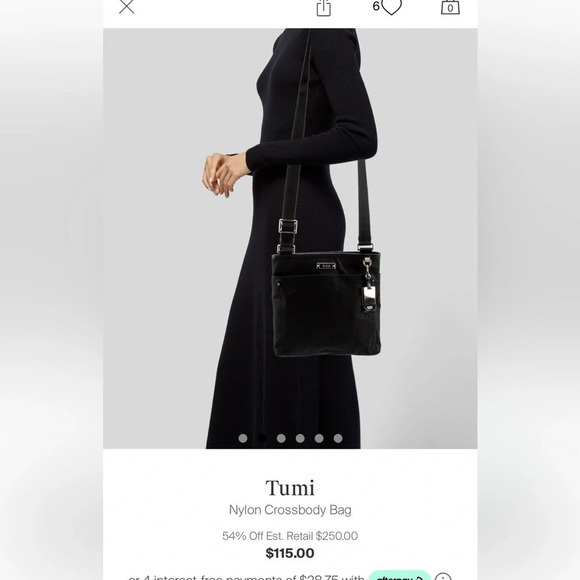 Tumi Handbags - Tumi nylon crossbody bag in black I think it’s the voyager